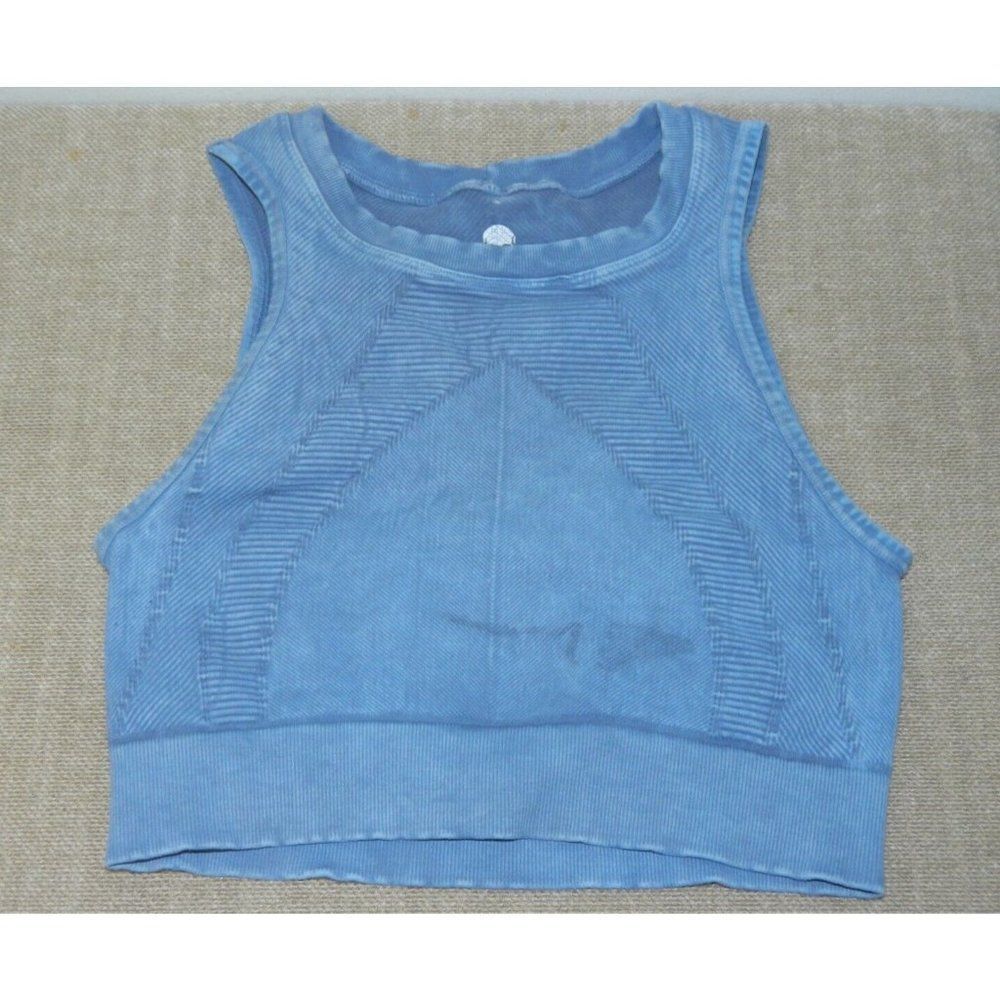 Soul Cycle x Nux Active Sports Bra Size Small Blue ‎ Crop Tank Top